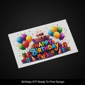 Birthday DTF Design